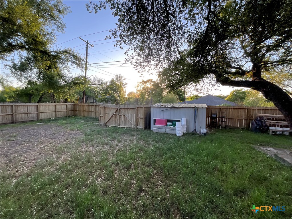 3413 Forest Trail Temple, TX 76502 - Photo 7 of 18 backyard and storage shed