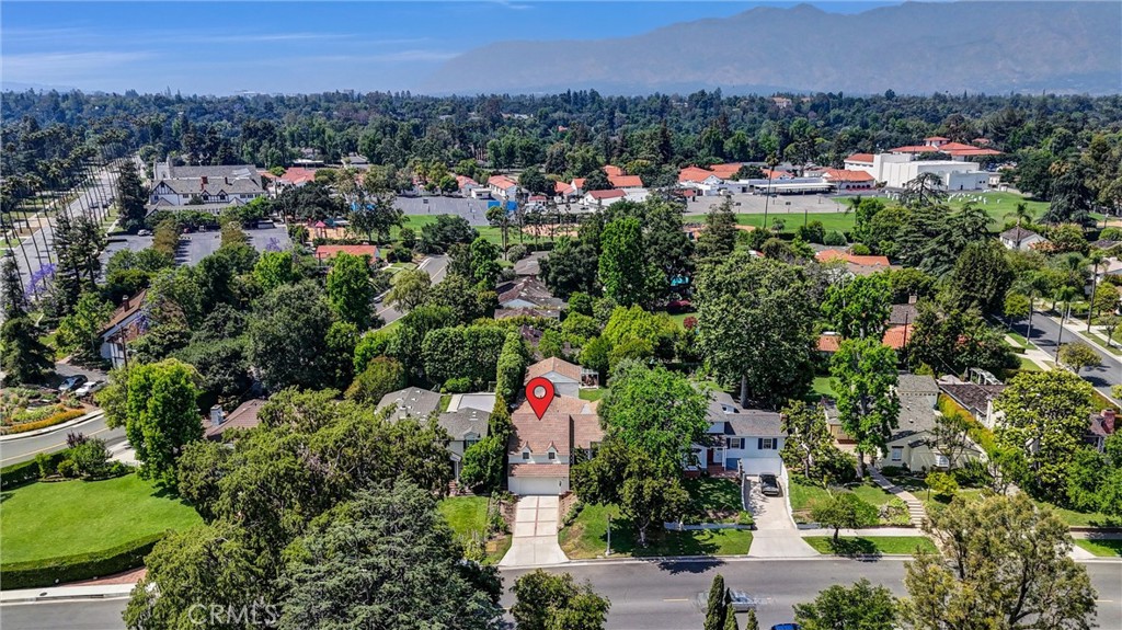 1665 Lorain Road San Marino, CA 91108 - Photo 41 of 45 an aerial view of residential house with outdoor space and trees all around
