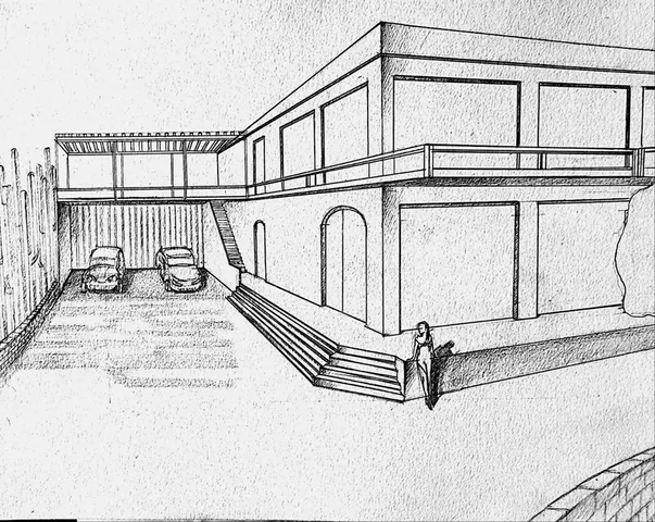 a view of a roof deck