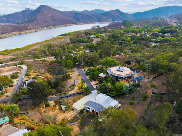 a view of lake and mountain