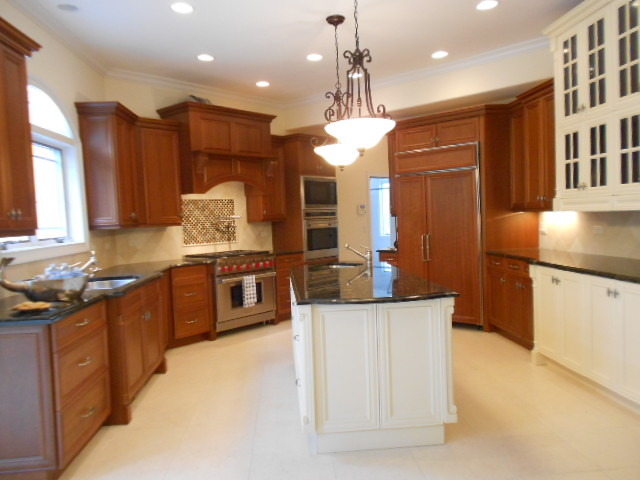 195 Bateman Road Barrington Hills, IL 60010 - Photo 5 of 23 a kitchen with stainless steel appliances granite countertop a stove and a sink