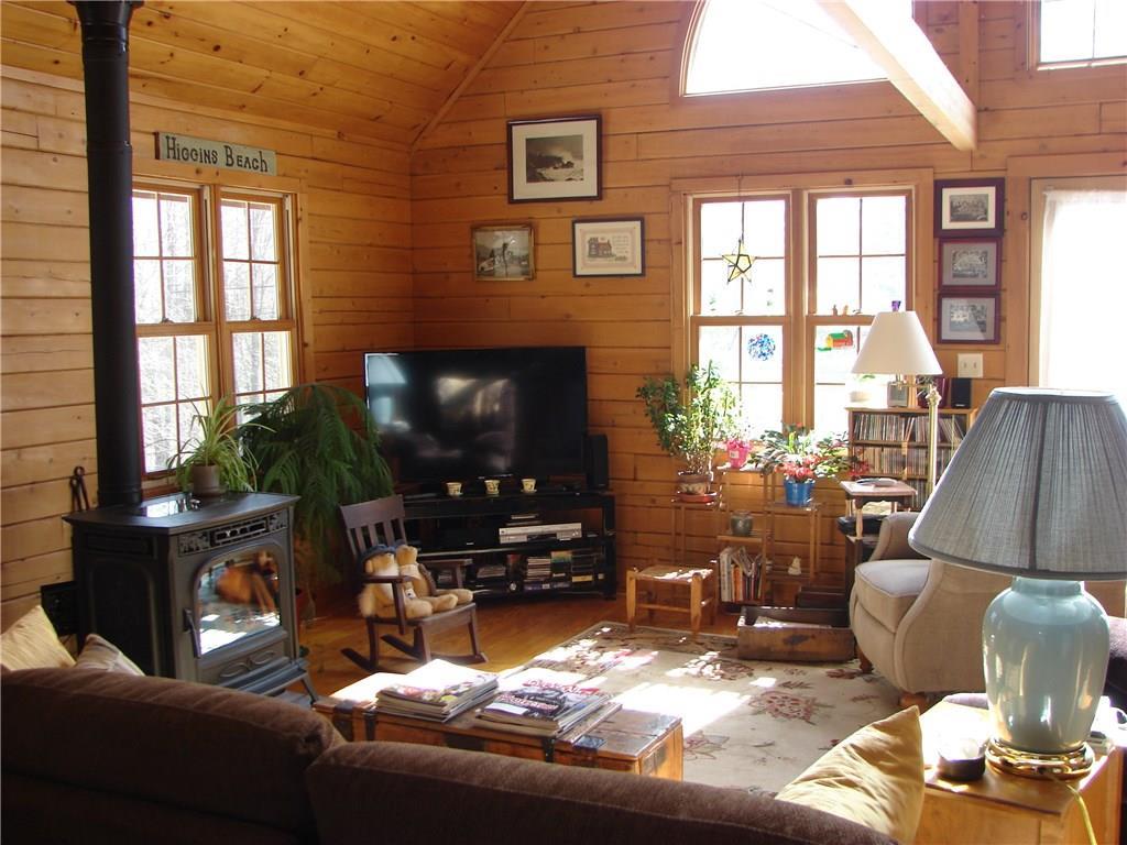 37 Nason Road Newport, ME 04953 - Photo 18 of 23 Living Room with Pellet Stove