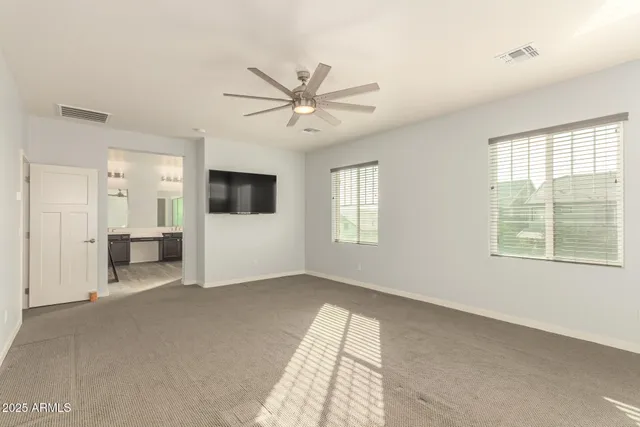 a view of a livingroom with a flat screen tv