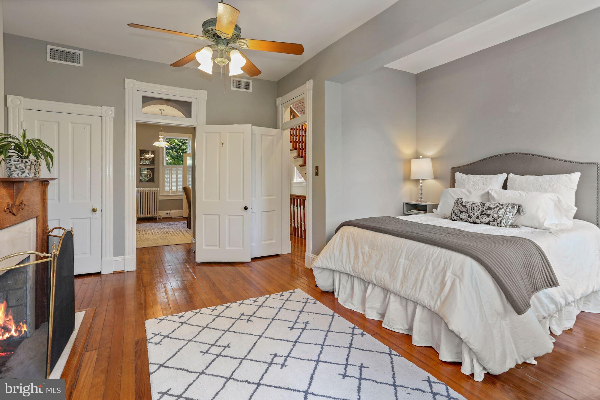 107 5th Street Southeast Washington, DC 20003 - Photo 24 of 32 Marble fireplace, and opens to dressing room