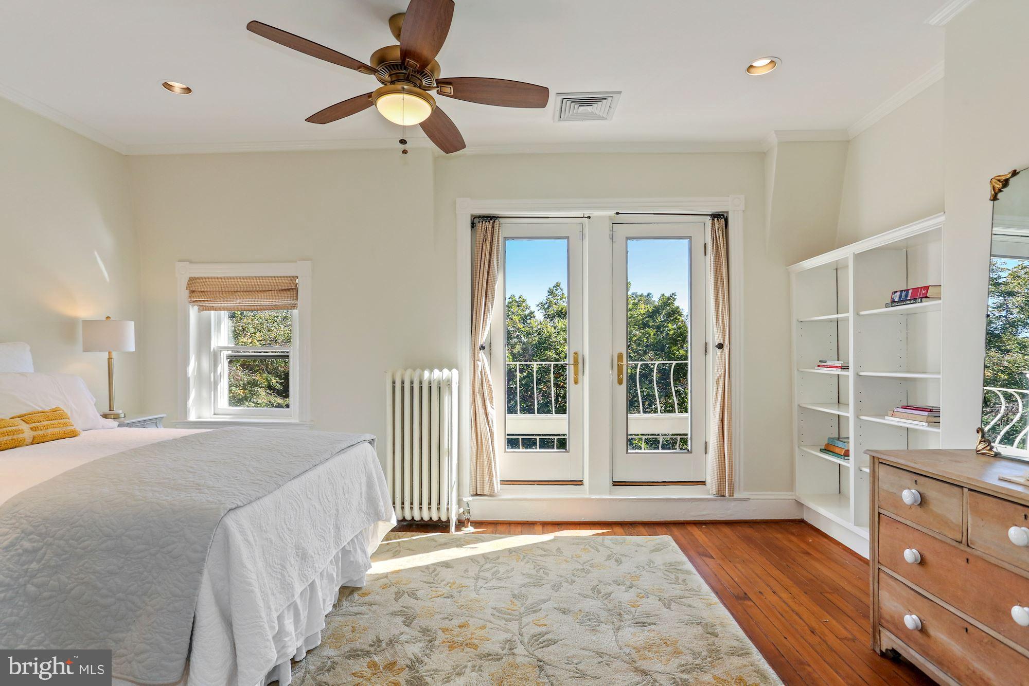 107 5th Street Southeast Washington, DC 20003 - Photo 28 of 32 Large upper-level bedroom, 2 closets, and balcony!