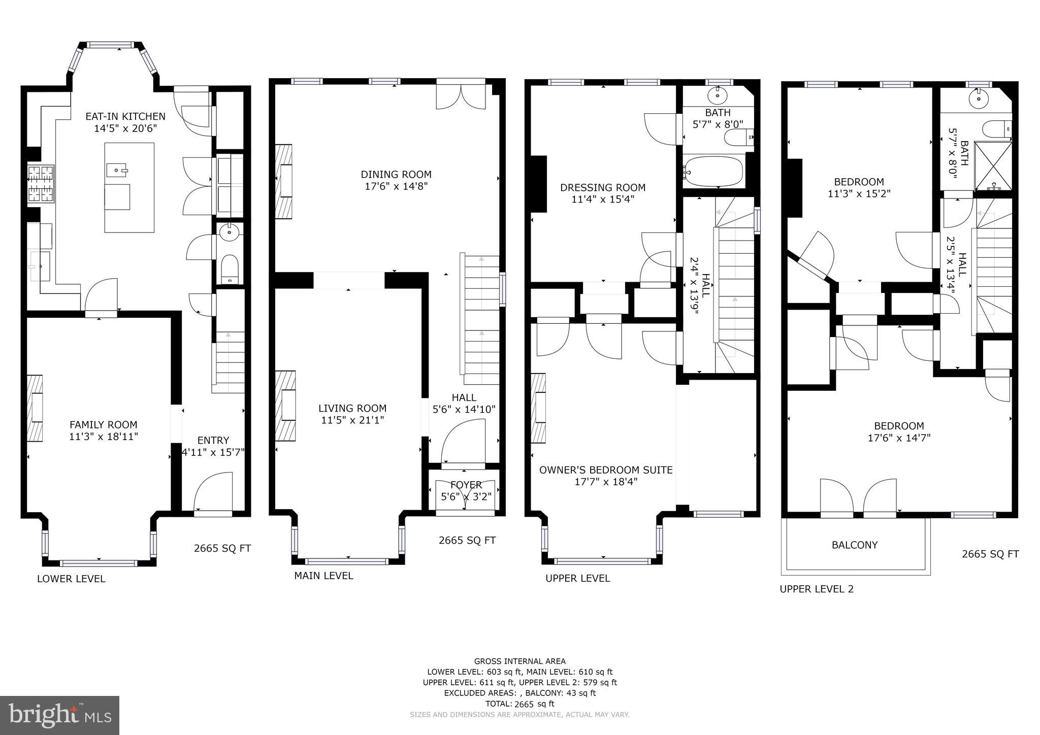 107 5th Street Southeast Washington, DC 20003 - Photo 31 of 32 Spacious and elegant spaces