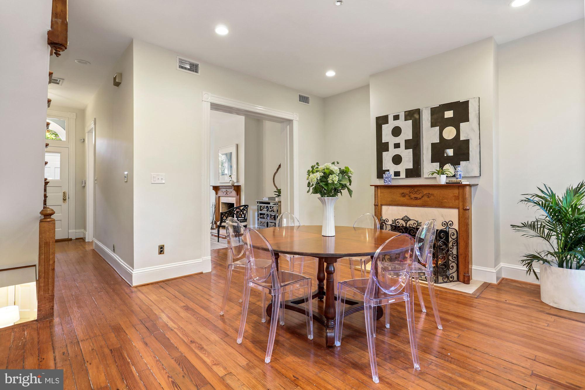 107 5th Street Southeast Washington, DC 20003 - Photo 9 of 32 Wood burning marble fireplace