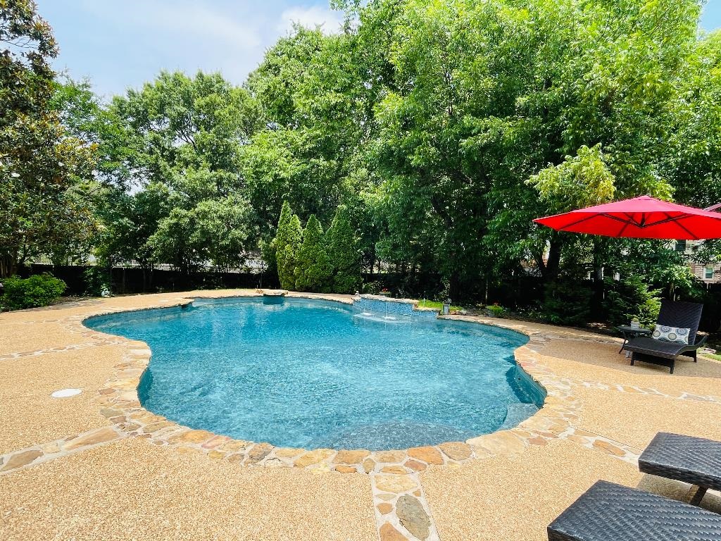 106 Mindy Circle Collierville, TN 38017 - Photo 22 of 25 a view of a swimming pool with a patio