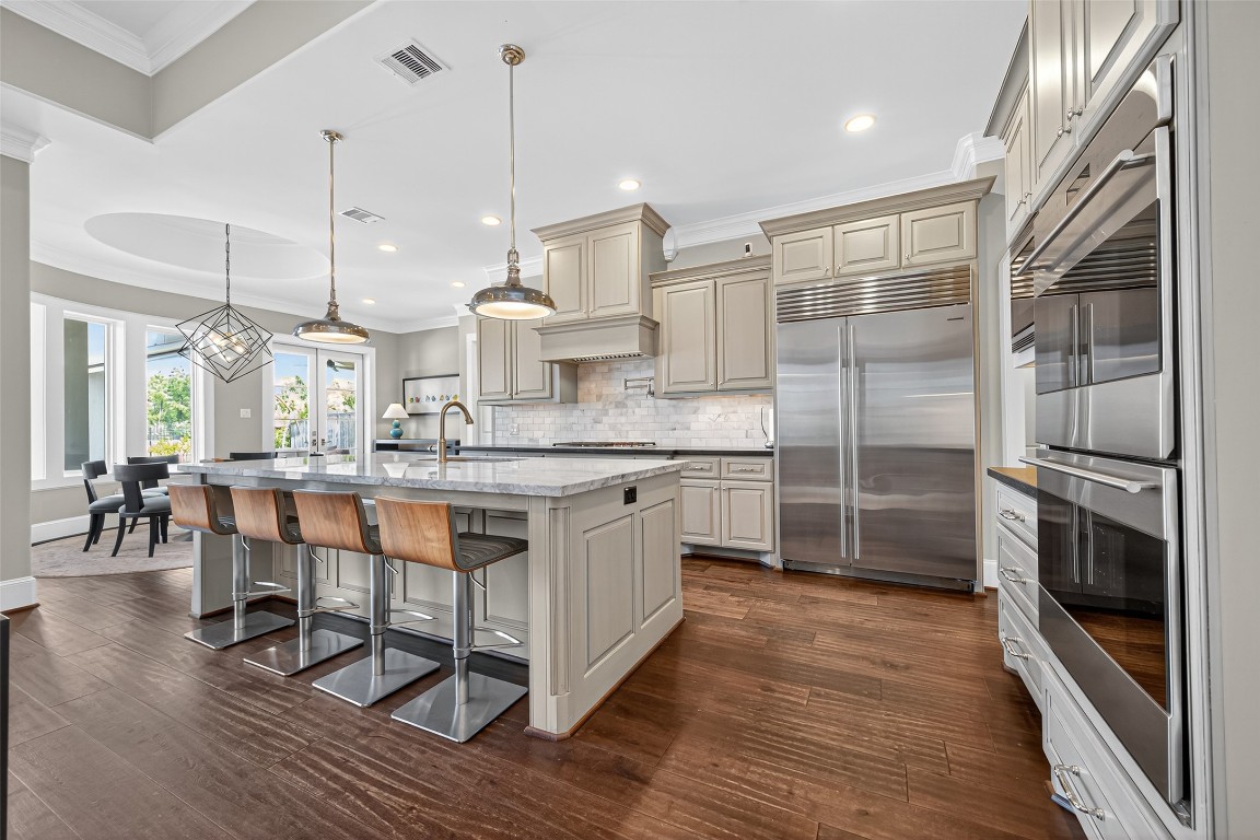 6806 West Warwick Lake Lane Spring, TX 77389 - Photo 13 of 50 Gorgeous Marble Island with breakfast space