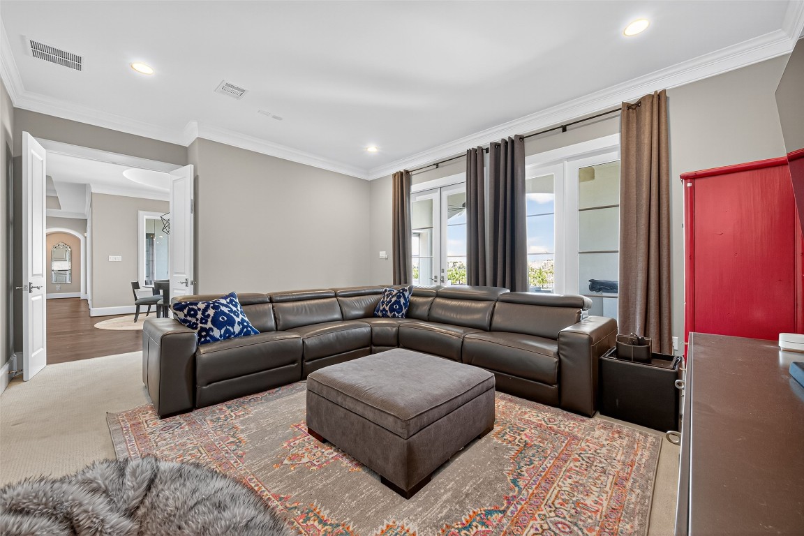 6806 West Warwick Lake Lane Spring, TX 77389 - Photo 19 of 50 Theater room downstairs to entertain family and friends.