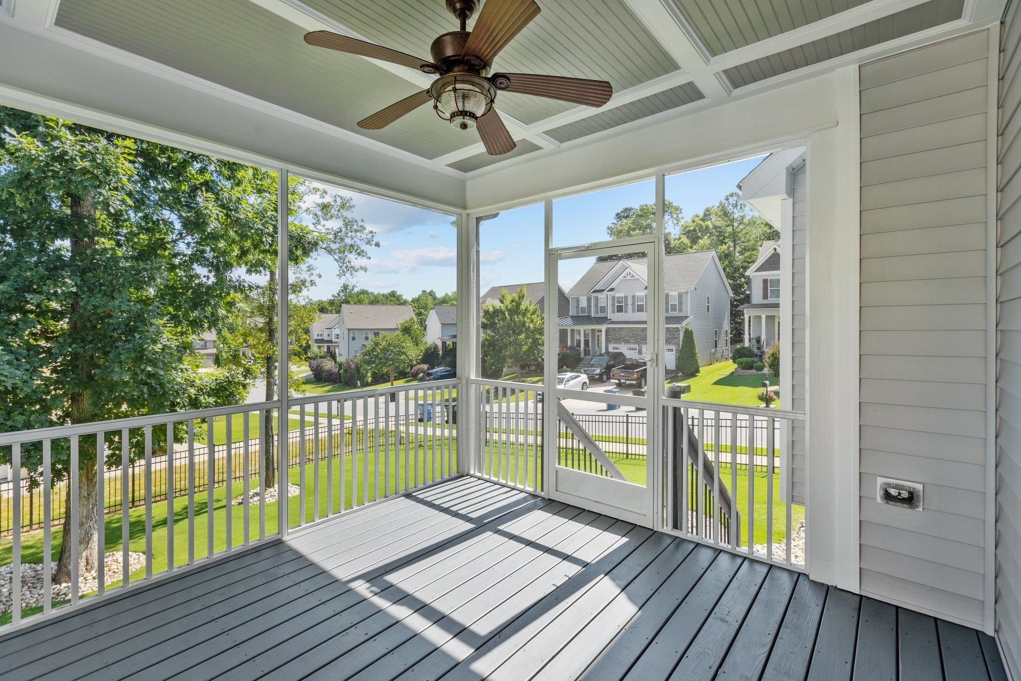 357 Marshcroft Way Rolesville, NC 27571 - Photo 39 of 52 a view of a balcony with wooden floor