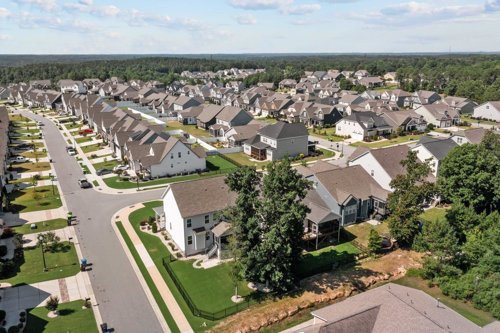357 Marshcroft Way Rolesville, NC 27571 - Photo 49 of 52 an aerial view of residential houses with outdoor space