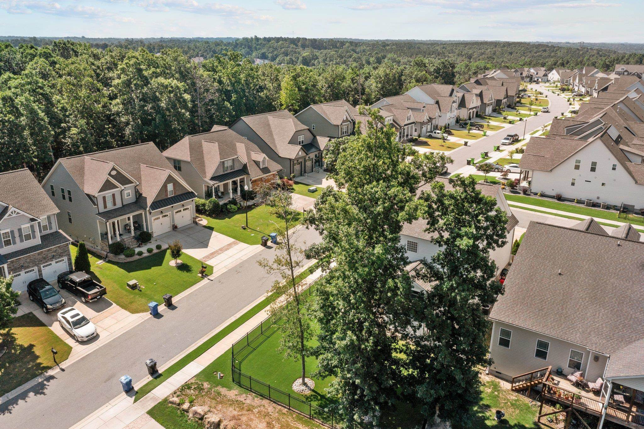 357 Marshcroft Way Rolesville, NC 27571 - Photo 50 of 52 an aerial view of multiple house