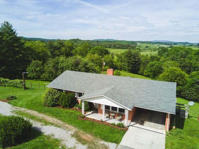 5072 Old Pike Road Pilot, VA 24138 - Photo 49 of 55 an aerial view of a house with a yard
