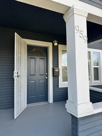 a view of an entryway door