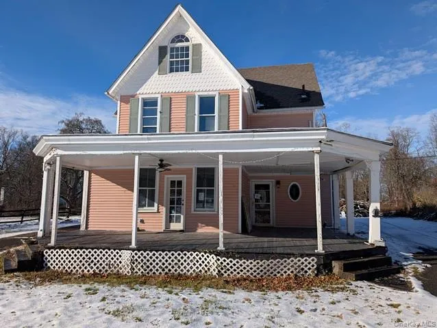 a front view of a house