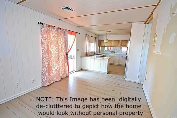 a view interior of the house and kitchen view