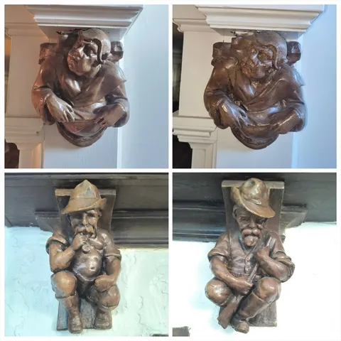 a view of a hallway with wooden floor and windows