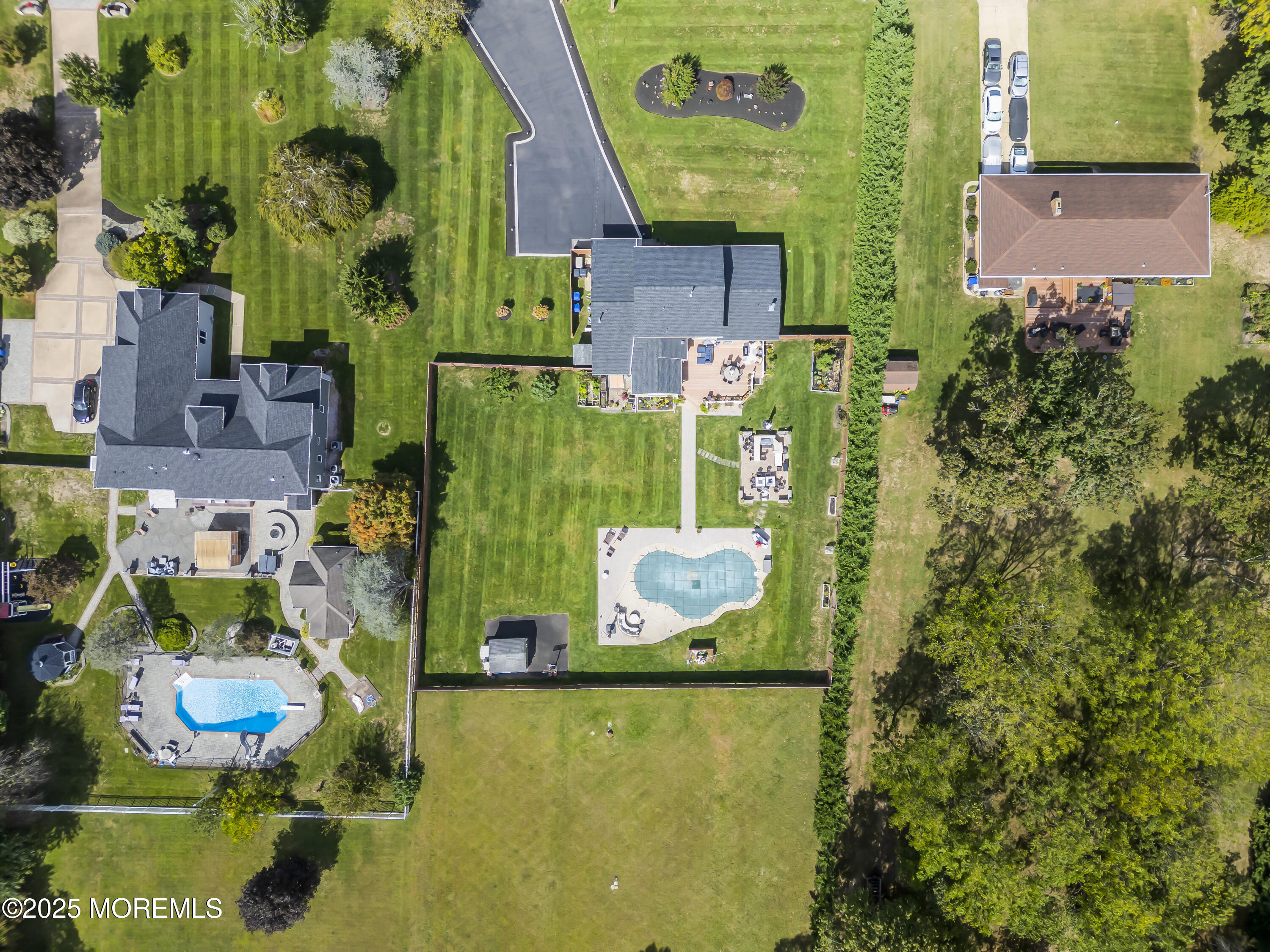 1417 Silverton Road Toms River, NJ 08755 - Photo 2 of 41 an aerial view of residential house with outdoor space and swimming pool