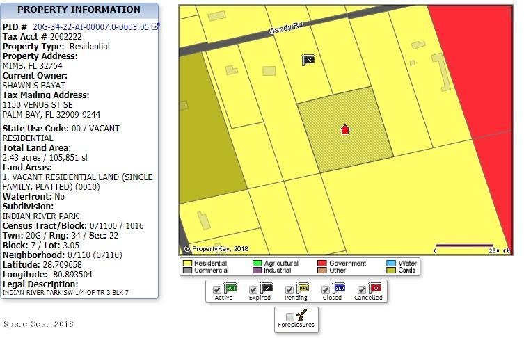 0 Adjacent To 4755 Gandy Road Mims, FL 32754 - Photo 9 of 11 adjacent tax
