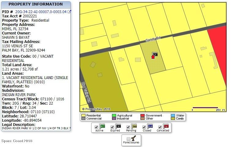 0 Adjacent To 4755 Gandy Road Mims, FL 32754 - Photo 10 of 11 gandy tax