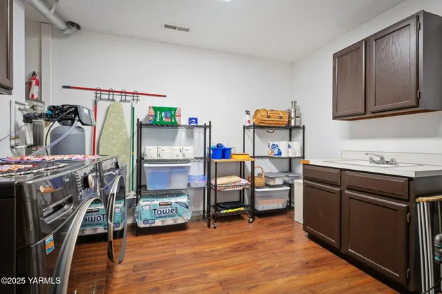 a view of a workspace with furniture and toys