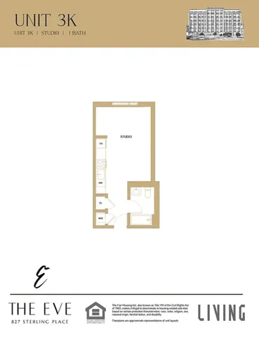 $3,150 | 827 Sterling Place, Unit 3H | Crown Heights