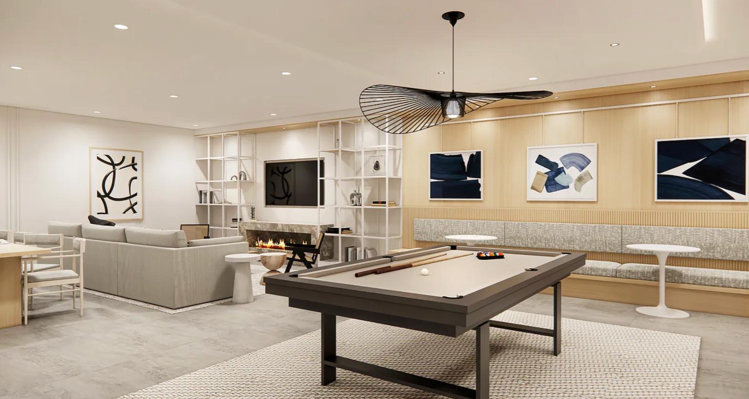 827 Sterling Place, Unit 3H Brooklyn, NY 11216 - Photo 8 of 12 a living room with furniture and a flat screen tv