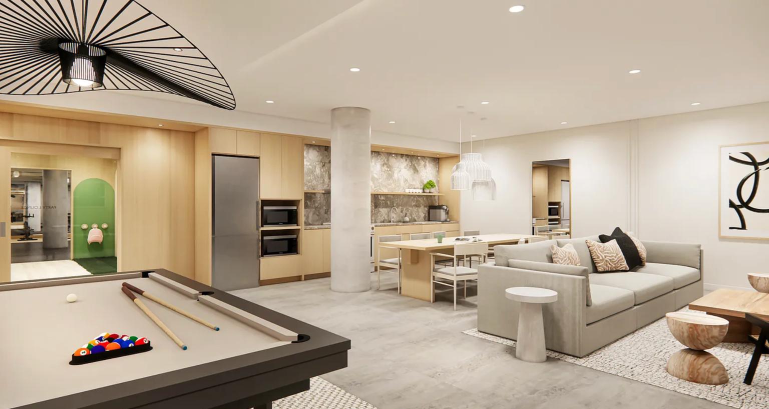 827 Sterling Place, Unit 3H Brooklyn, NY 11216 - Photo 9 of 12 a living room with furniture and a table