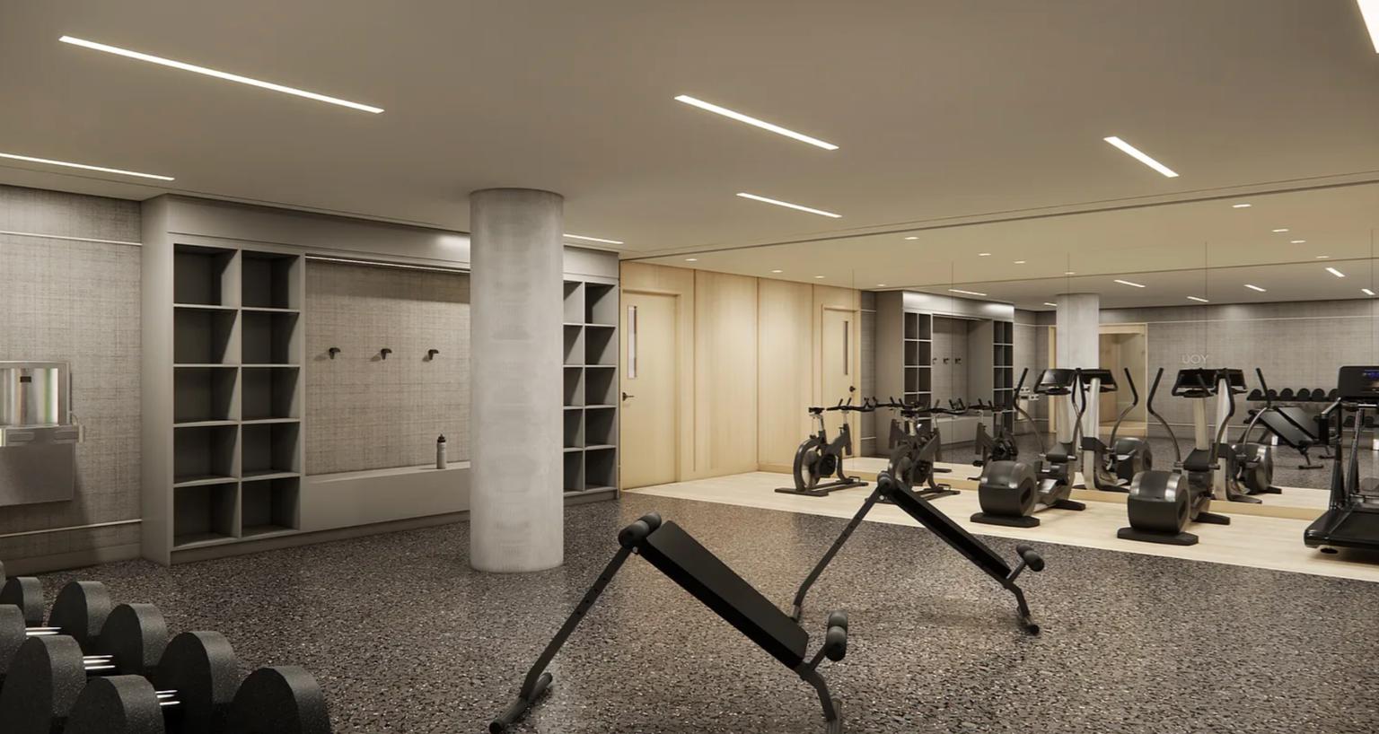 827 Sterling Place, Unit 3H Brooklyn, NY 11216 - Photo 10 of 12 a view of a room with gym equipment