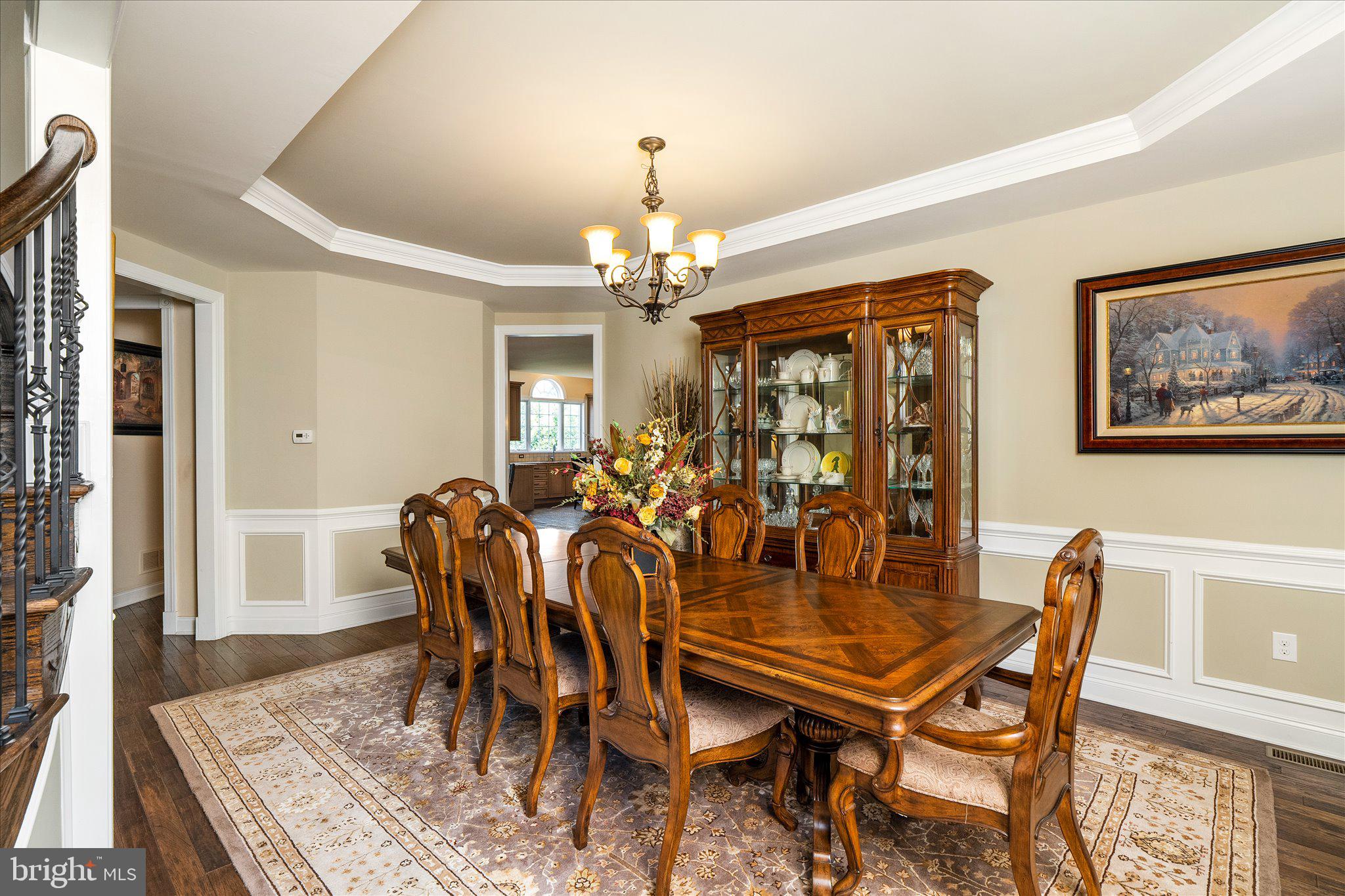 25 Weathervane Circle Cream Ridge, NJ 08514 - Photo 17 of 91 a view of a dining room with furniture and wooden floor