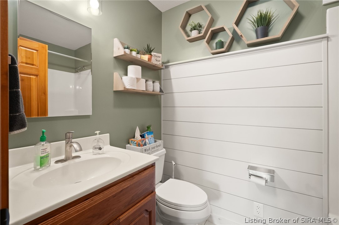 700 South 1233rd West Lexington, IN 47138 - Photo 17 of 65 Lovely full bath with ship lap accent wall!