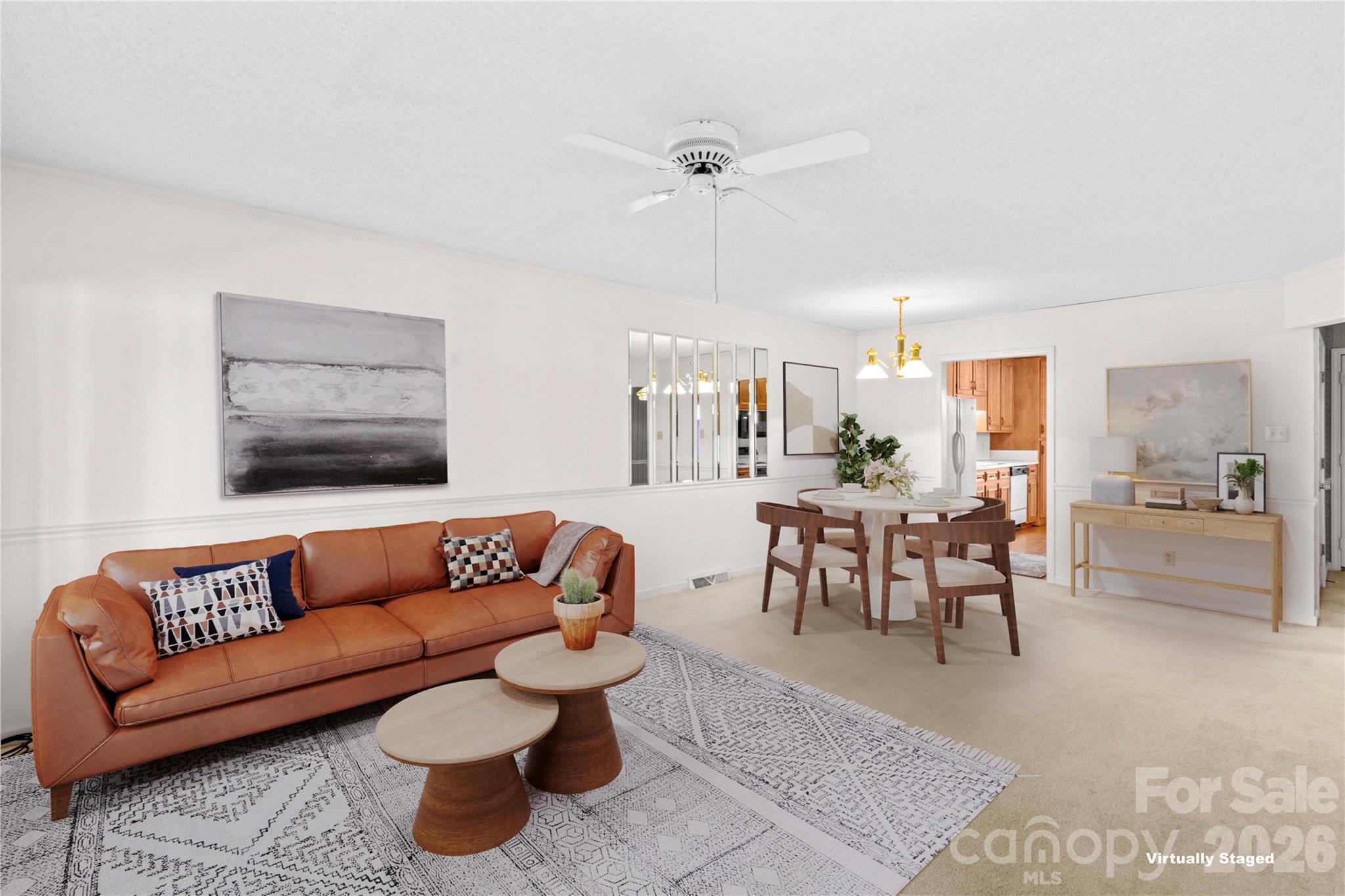 1336 Radio Road Statesville, NC 28625 - Photo 12 of 43 a living room with furniture and a dining table