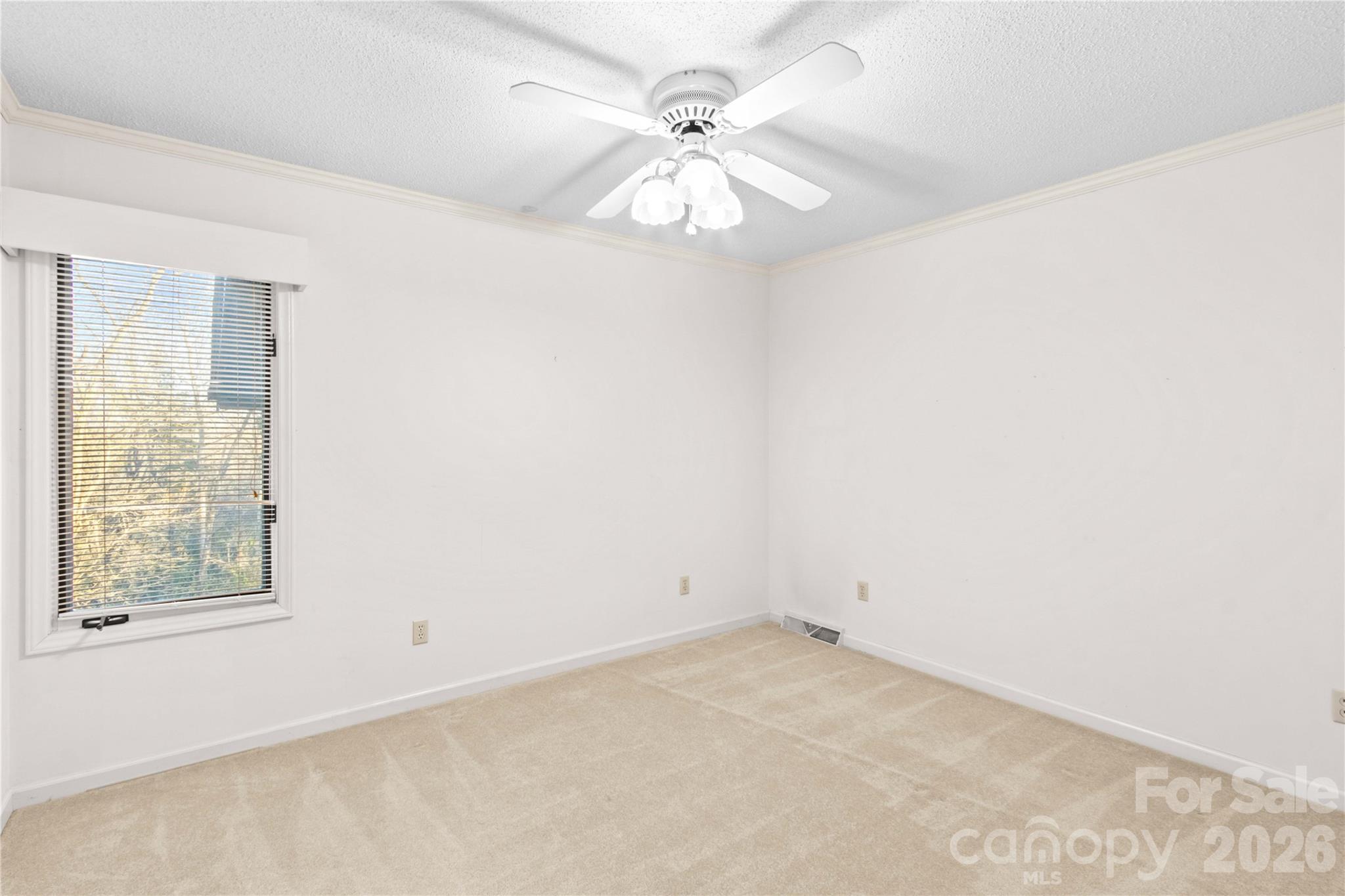 1336 Radio Road Statesville, NC 28625 - Photo 22 of 43 an empty room with windows and chandelier fan