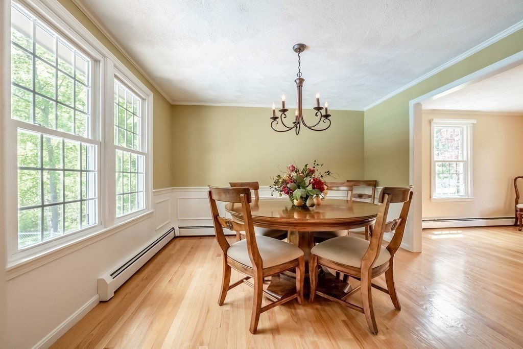 10 Peach Tree Path Andover, MA 01810 - Photo 8 of 42 a view of a dining room with furniture window and wooden floor