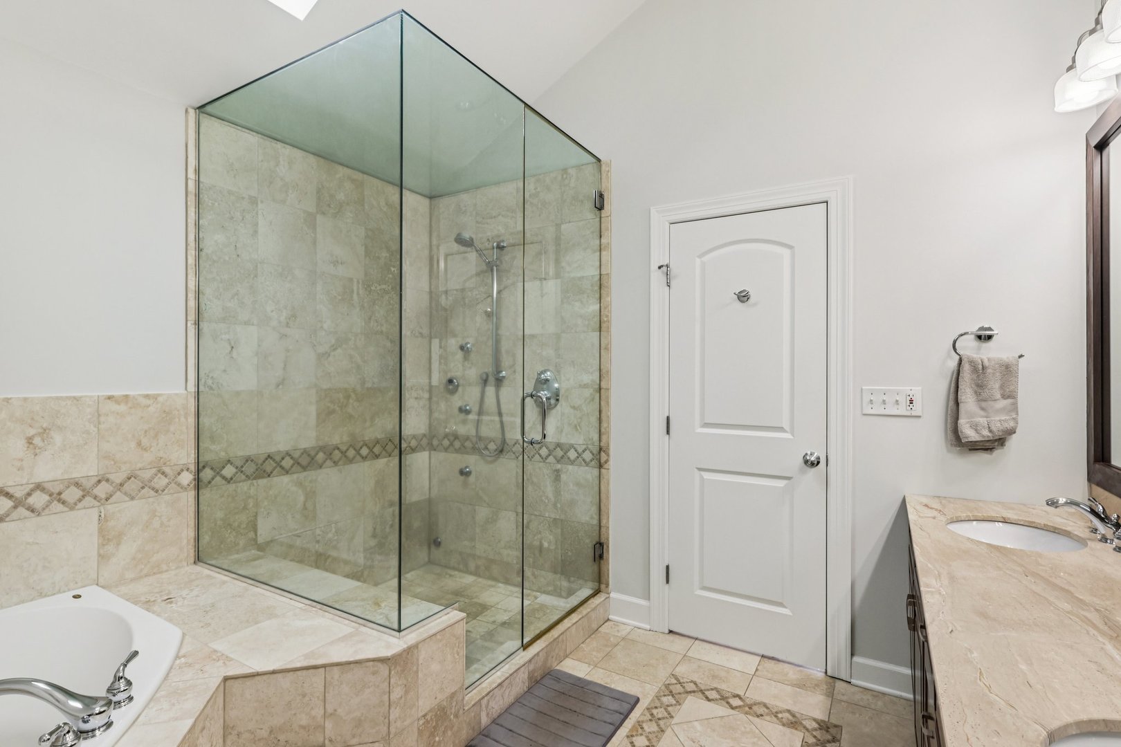 3137 North Spaulding Avenue Chicago, IL 60618 - Photo 17 of 42 a bathroom with a shower and a sink