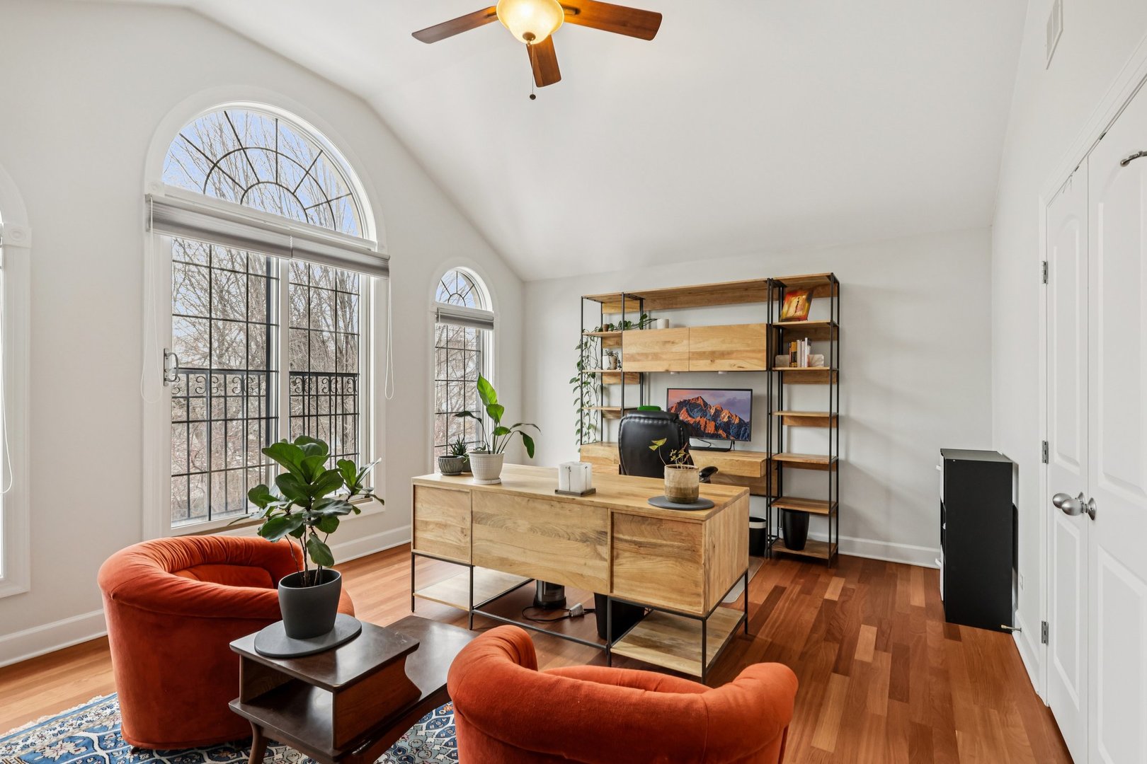 3137 North Spaulding Avenue Chicago, IL 60618 - Photo 18 of 42 a living room with furniture a couch and a chandelier