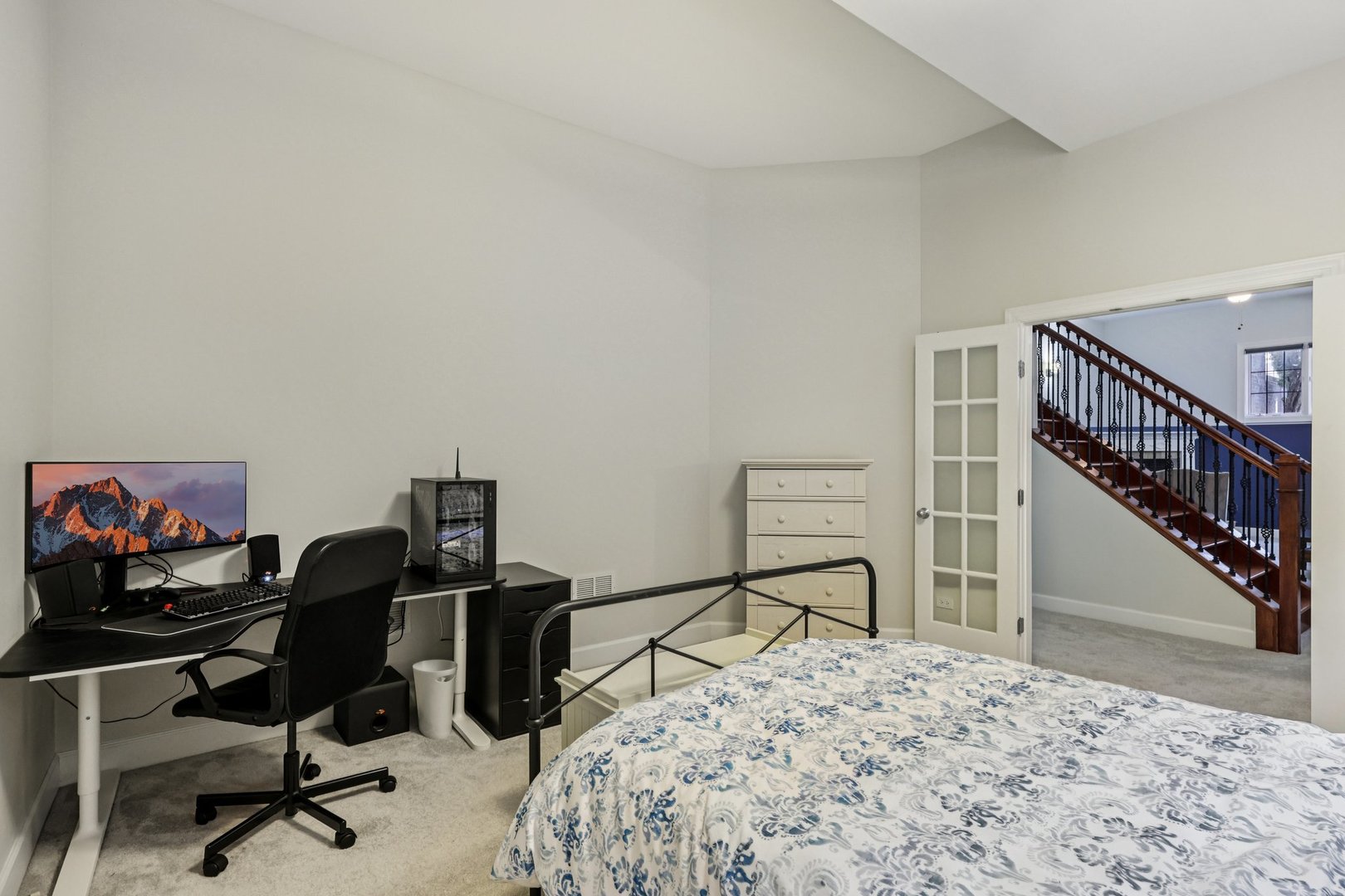 3137 North Spaulding Avenue Chicago, IL 60618 - Photo 29 of 42 a bedroom with a bed a desk and chair