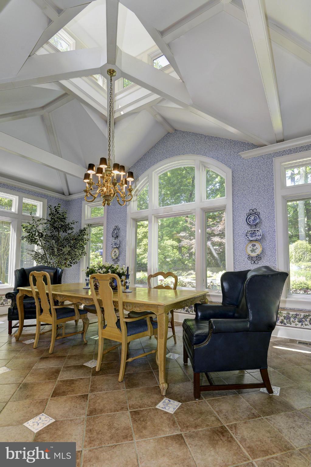10200 Iron Gate Road Potomac, MD 20854 - Photo 8 of 30 Breakfast Room with Vaulted and Beamed Ceiling
