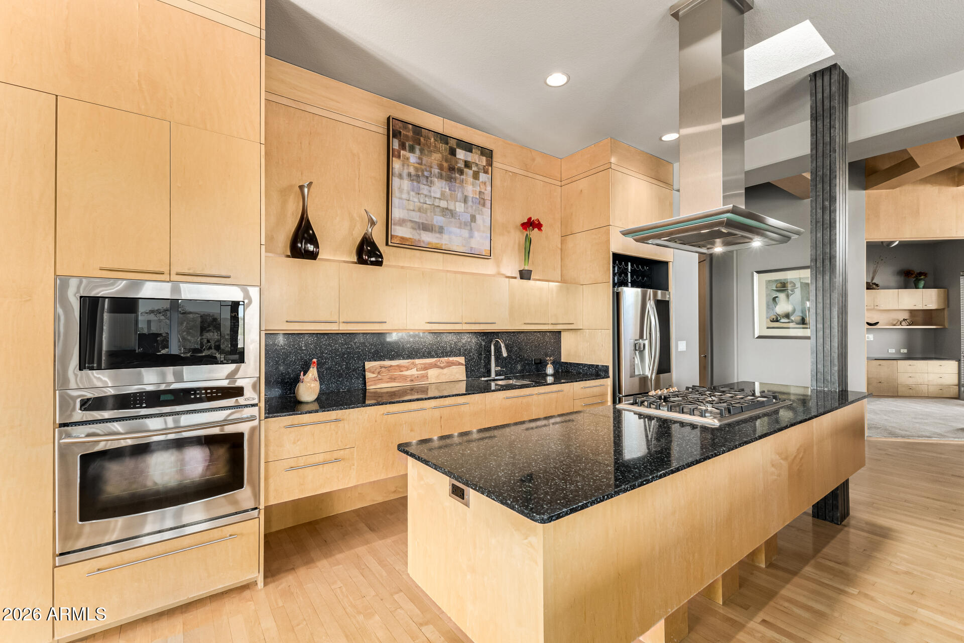 18567 East Paseo Verde Drive Rio Verde, AZ 85263 - Photo 15 of 47 a kitchen with stainless steel appliances granite countertop a sink and a microwave