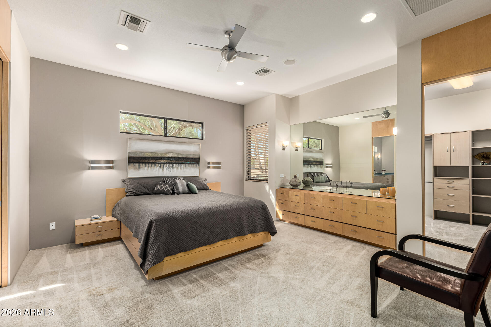 18567 East Paseo Verde Drive Rio Verde, AZ 85263 - Photo 19 of 47 a bedroom with a bed and a mirror