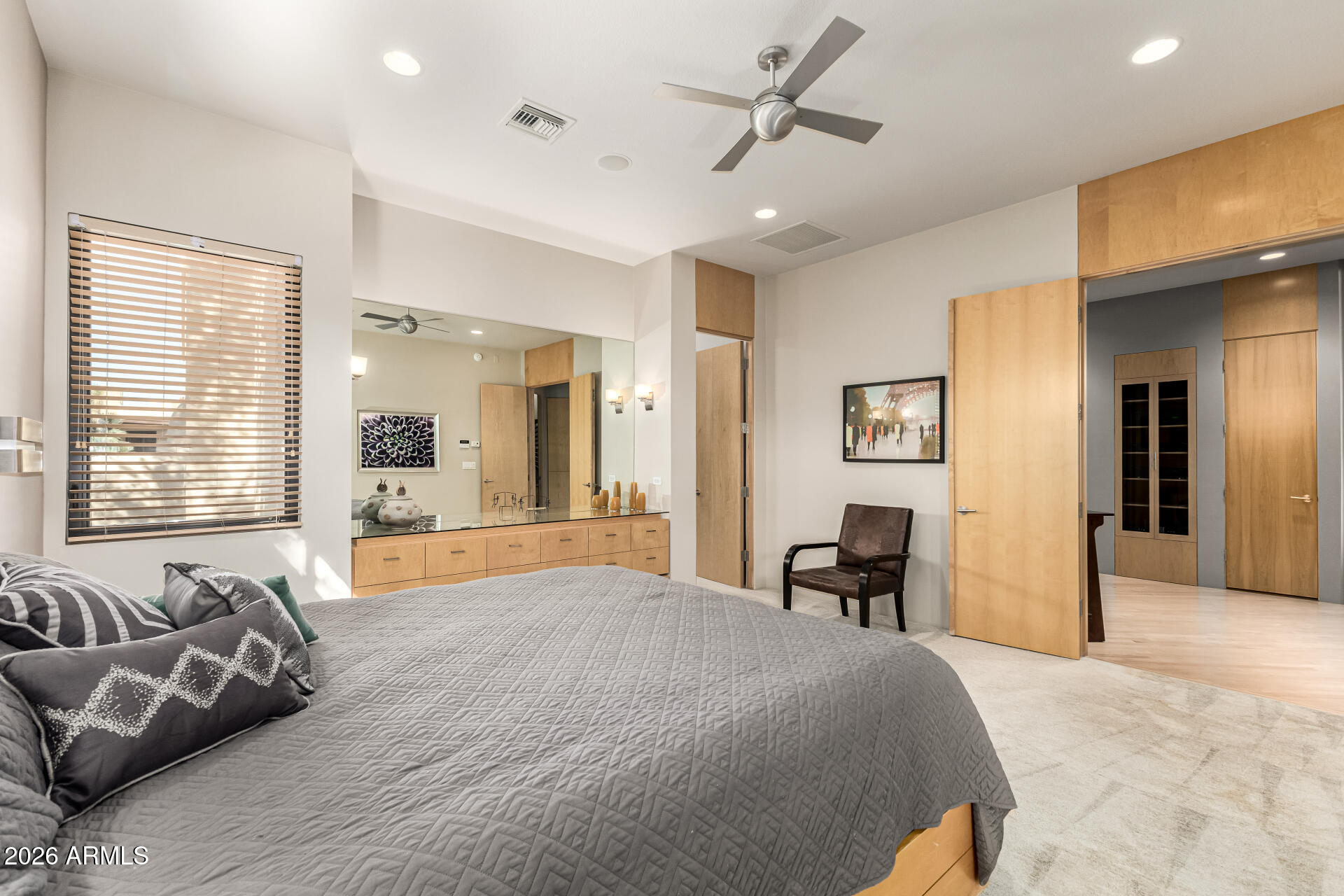 18567 East Paseo Verde Drive Rio Verde, AZ 85263 - Photo 20 of 47 a spacious bedroom with a bed and furniture