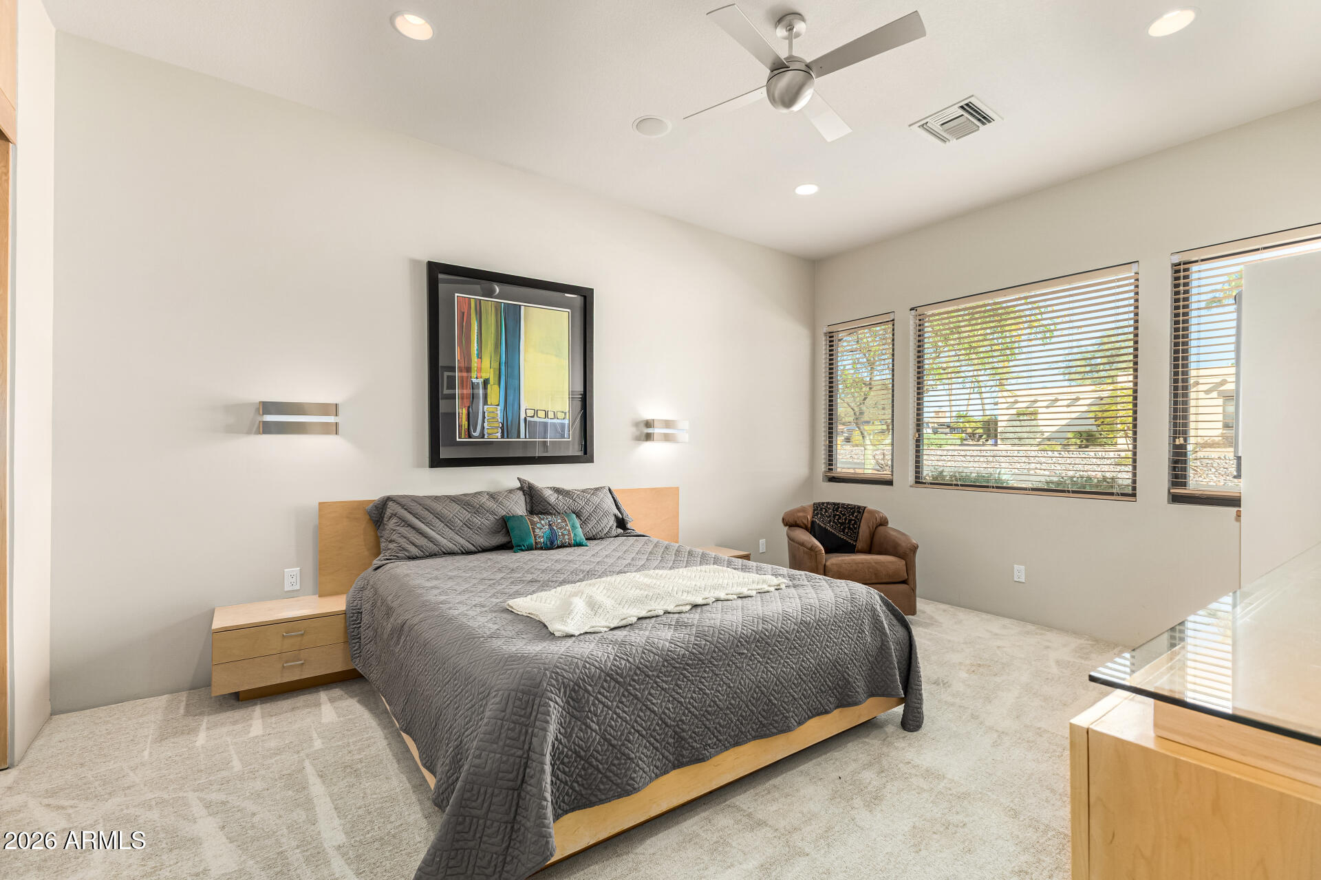 18567 East Paseo Verde Drive Rio Verde, AZ 85263 - Photo 25 of 47 a bedroom with a large bed and a window