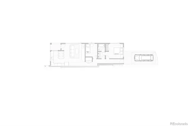 a view of a black and white wall