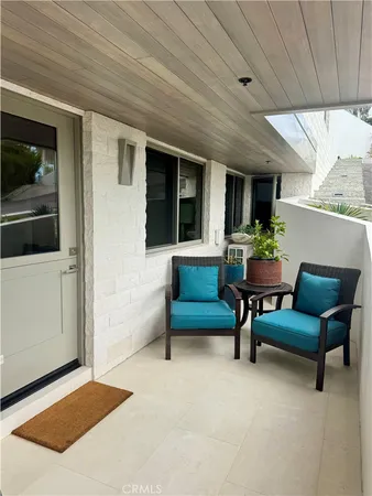 a outdoor living space with furniture
