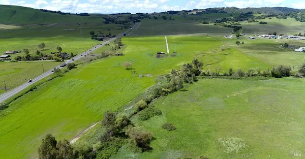 a view of a lake with a houses