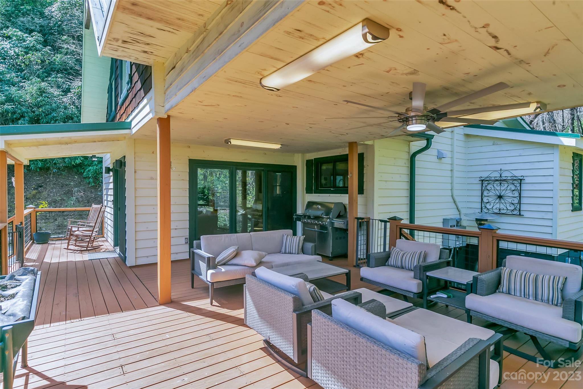 449 Old Powell Road Brevard, NC 28712 - Photo 29 of 48 a outdoor living space with patio furniture and garden view