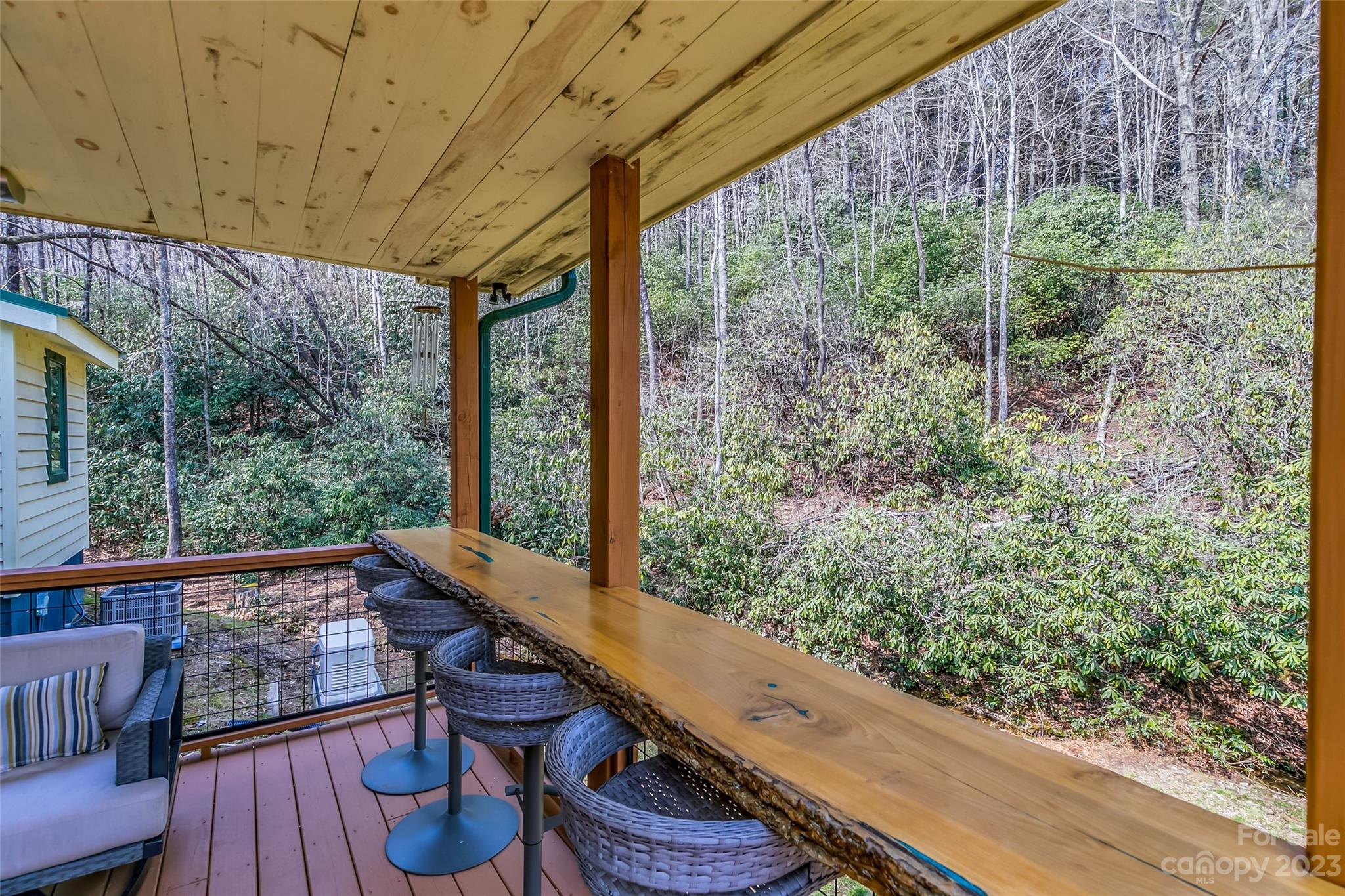 449 Old Powell Road Brevard, NC 28712 - Photo 30 of 48 a view of two chairs in the balcony