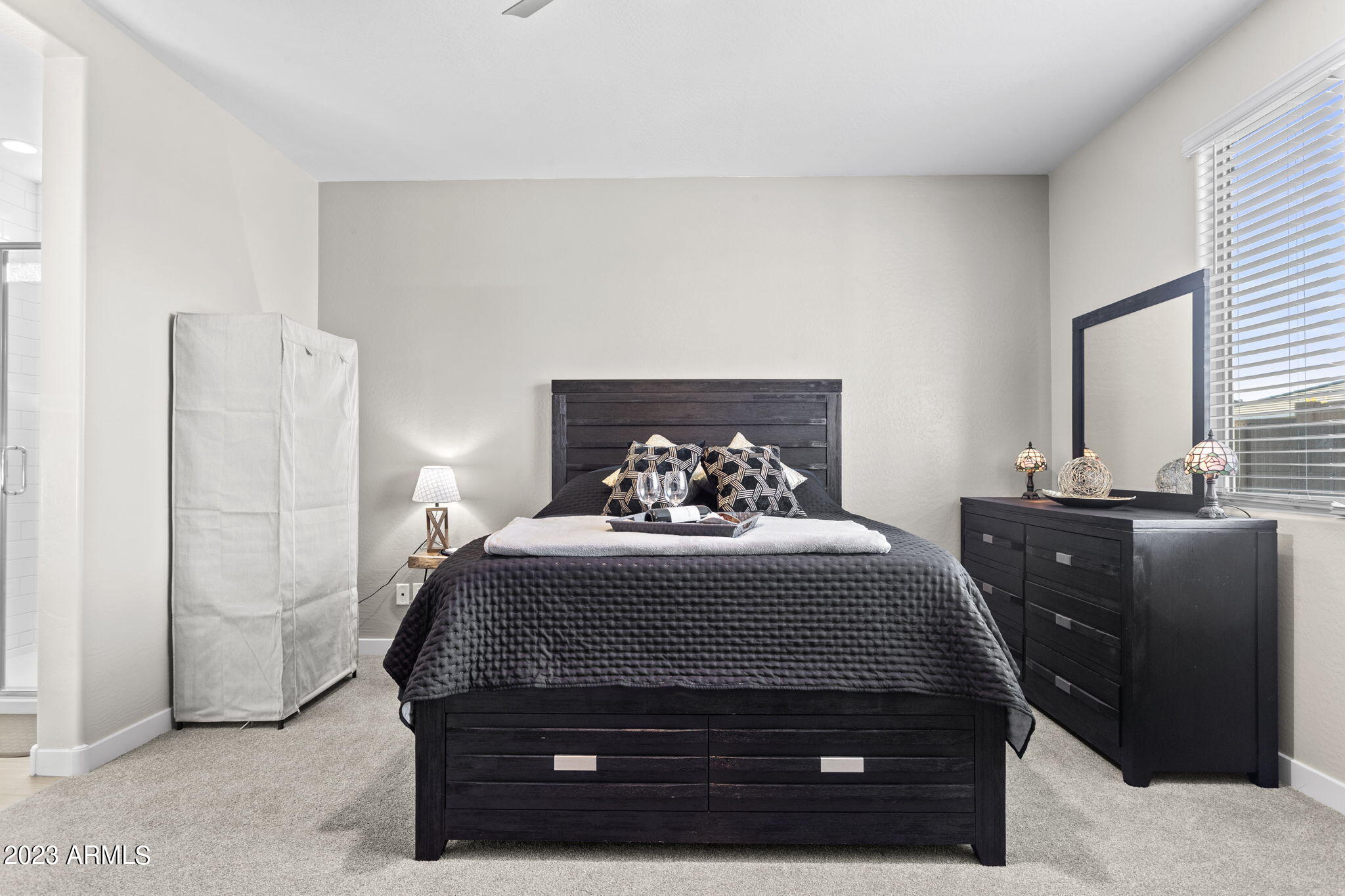 12356 East Soloman Road Gold Canyon, AZ 85118 - Photo 19 of 53 a bedroom with a bed and window
