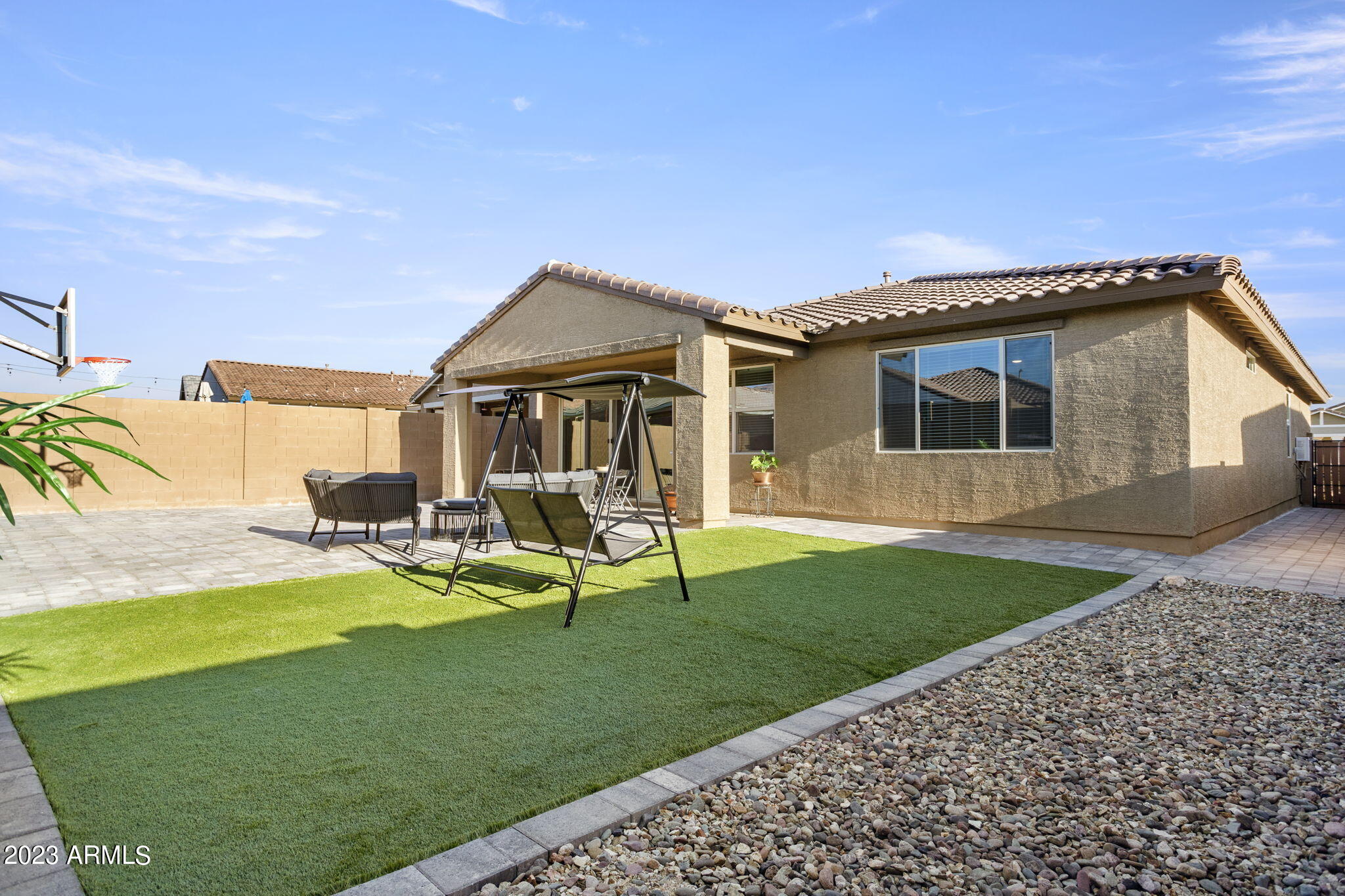 12356 East Soloman Road Gold Canyon, AZ 85118 - Photo 47 of 53 a view of a house with backyard porch and sitting area